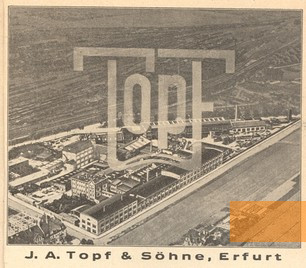 Image: Erfurt, 1935, Advertisement with the company's premises, Sammlung Erinnerungsort Topf & Söhne
