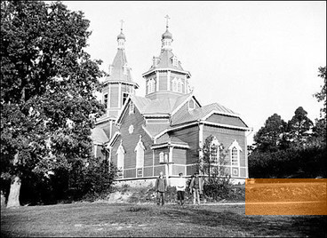 Image: Gorodeya, 1896, Old church in the village, public domain