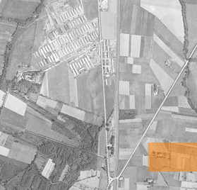 Image: Le Vernet, 1942, Aerial view of the camp, public domain