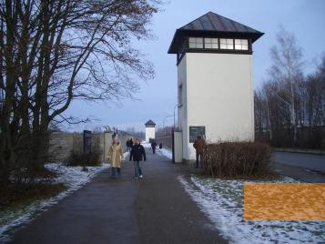 Image: Dachau, 2003, Guard towers of the former Dachau concentration camp, Ronnie Golz