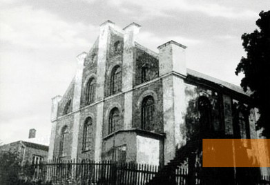 Bild:Krottingen, o.D., Die 1941 zerstörte Synagoge, gemeinfrei