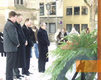 Image: Andernach, 2006, Commemoration at the memorial, Landeskrankenhaus Rheinland-Pfalz