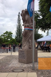 Bild:Luxemburg, 2018, Denkmal für die Opfer der Shoah, Fédération des Enrôlés de force
