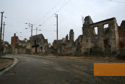 Image: Oradour-sur-Glane, 2009, Street in the destroyed village, Alain Devisme