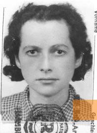 Image: undated, Zyska Koloszinska, one of the Jewish forced labourers from Łódź, KZ-Gedenkstätte Neuengamme